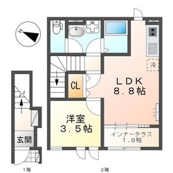 (仮)守山区上志段味新築アパートの物件間取画像